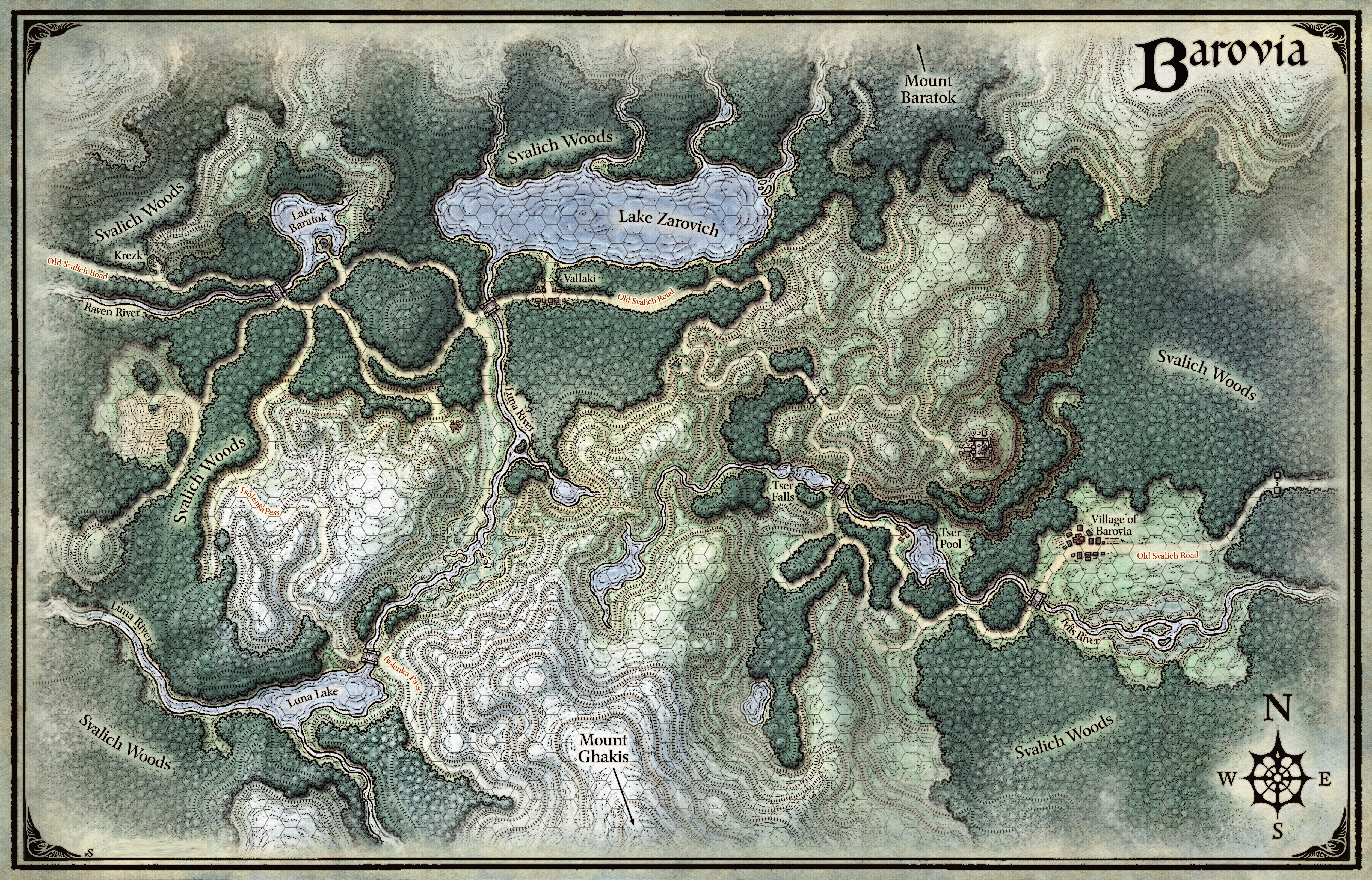 Map of Barovia